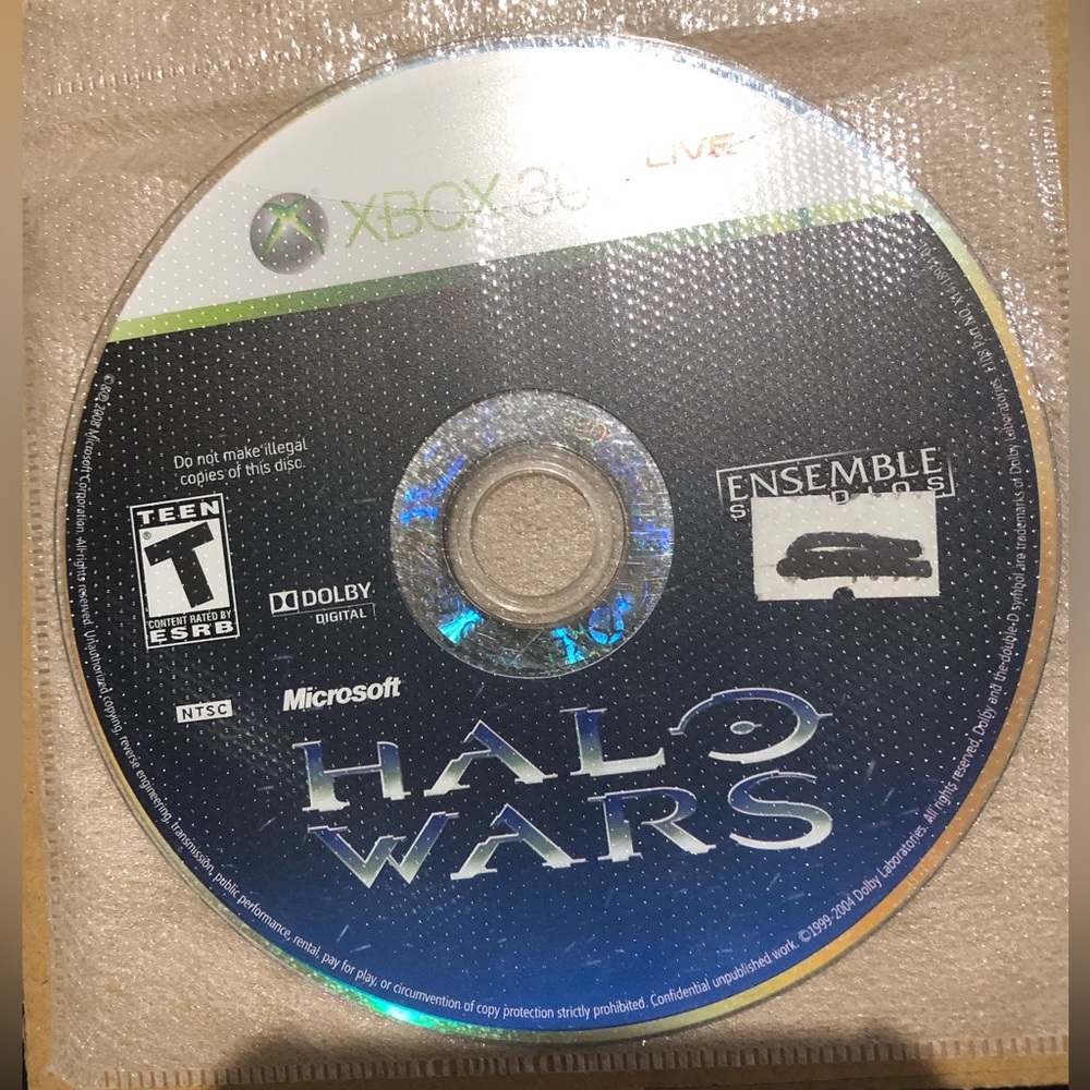 3/$40 Halo Wars - Xbox 360 Disc Only